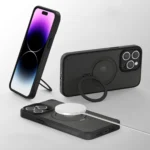 360 Magsafe Ring Holder TPU Hybrid PC Phone Case, For iPhone 15 Pro Max, For iPhone 15 Pro, For iPhone 15 Plus - Image 4