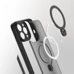 360 Magsafe Ring Holder TPU Hybrid PC Phone Case, For iPhone 15 Pro Max, For iPhone 15 Pro, For iPhone 15 Plus - Image 7