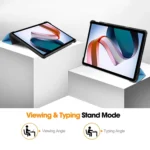 ENKAY Tri-fold Custer Texture Leather Smart Tablet Case, For Redmi Pad SE 11.0 - Image 4