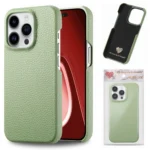 Litchi Oil Edge Leather Back Phone Case, For iPhone 15 Pro Max, For iPhone 15 Pro