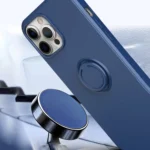 Ring Kickstand Silicone Phone Case, For iPhone 15 - Image 5