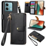 Love Zipper Lanyard Leather Phone Case, For Xiaomi Redmi Note 13 5G, For Xiaomi Redmi Note 13 Pro 5G, For Xiaomi 13T