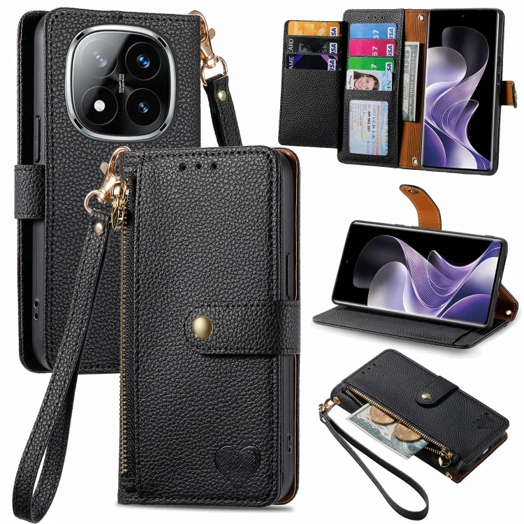 SYA002377212A.webp Love Zipper Lanyard Leather Phone Case, For Xiaomi Redmi Note 14 Pro 5G, For Xiaomi Redmi A3 4G, For Xiaomi Redmi Note 13 Pro 4G - Image 1