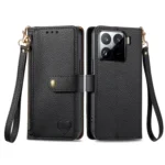 Love Zipper Lanyard Leather Phone Case, For Xiaomi 15, For Xiaomi Redmi Note 14 5G, For Xiaomi Redmi Note 14 Pro+ 5G - Image 5