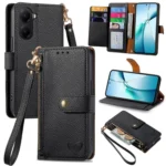 Love Zipper Lanyard Leather Phone Case, For Xiaomi Poco X7 Pro, For Redmi Note 14 4G 163.25mm, For Xiaomi 15 Pro