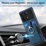 Retro Skin-feel Ring Card Wallet Phone Case, For Xiaomi Redmi K70E, For Xiaomi Poco X6 Pro, For Xiaomi 14 Pro - Image 4