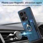 Retro Skin-feel Ring Card Wallet Phone Case, For Xiaomi Redmi Note 13 Pro 4G, For Xiaomi Redmi Note 13 4G, For Xiaomi Redmi 13C - Image 4