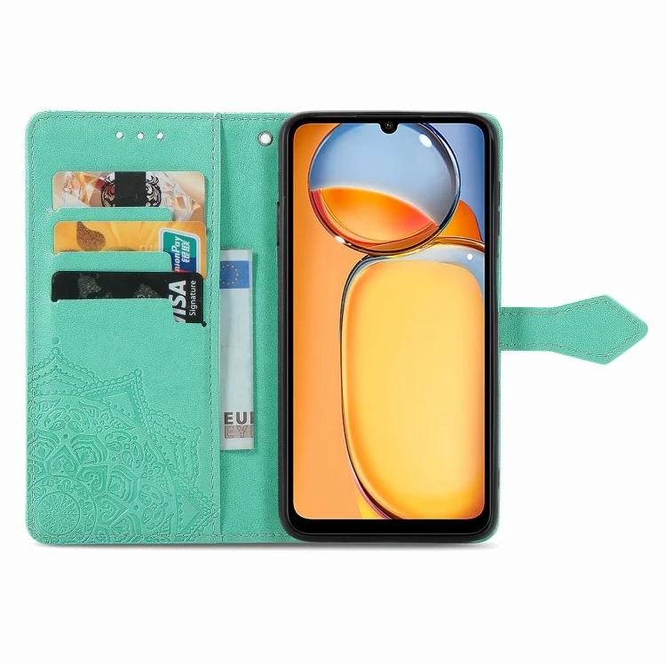 SYA002382404A_2.webp Mandala Flower Embossed Leather Phone Case, For Xiaomi Redmi 13C, For Xiaomi Redmi Note 13 Pro+, For Xiaomi Redmi 12 5G - Image 4