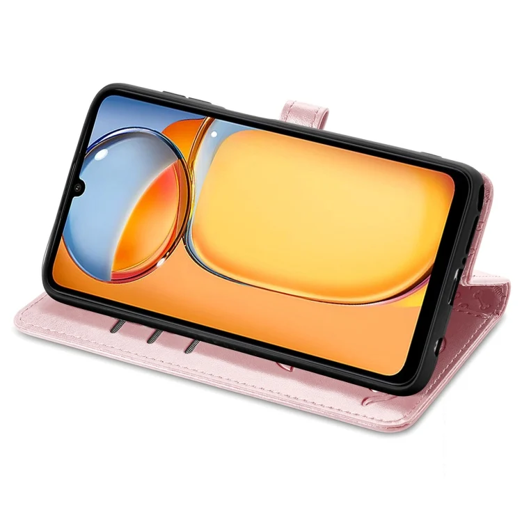 SYA002383303A_3.webp Cat and Dog Embossed Leather Phone Case, For Xiaomi Redmi 13C, For Xiaomi Redmi Note 13 Pro+ - Image 5