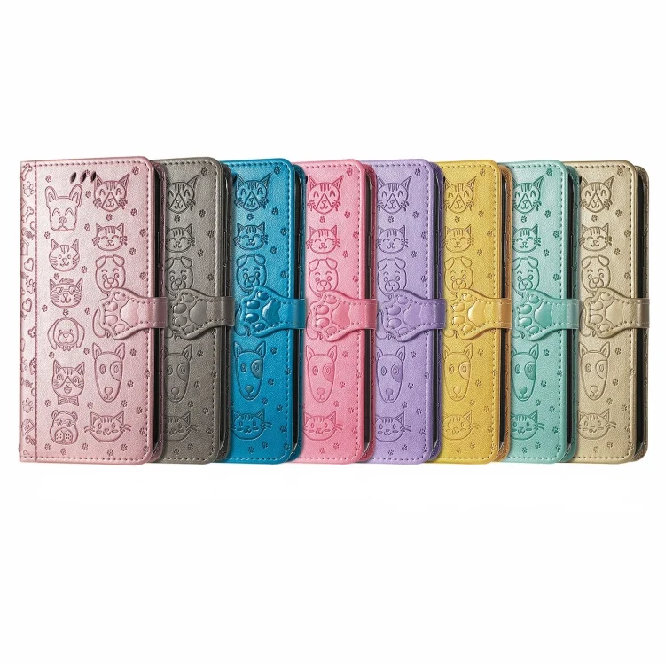 SYA0023833_B1.webp Cat and Dog Embossed Leather Phone Case, For Xiaomi Redmi A3, For Xiaomi Redmi K70E - Image 2