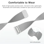 Milan Daul Magnetic Steel Mesh Watch Band - Image 4