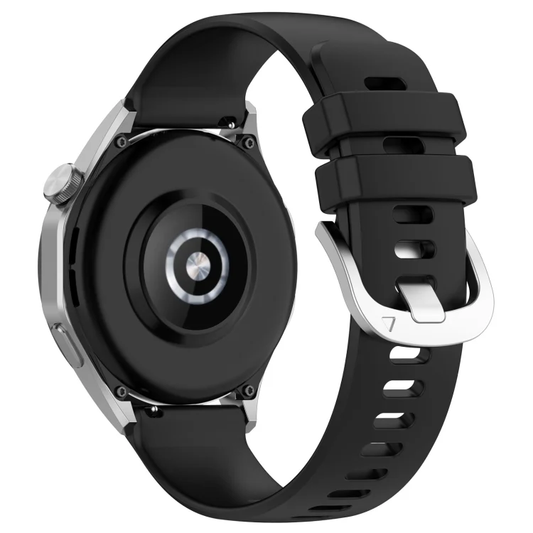 SYA002385901A_1.webp Liquid Glossy Silver Buckle Silicone Watch Band - Image 5