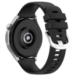 Liquid Glossy Silver Buckle Silicone Watch Band - Image 5