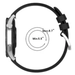 Liquid Glossy Silver Buckle Silicone Watch Band - Image 4
