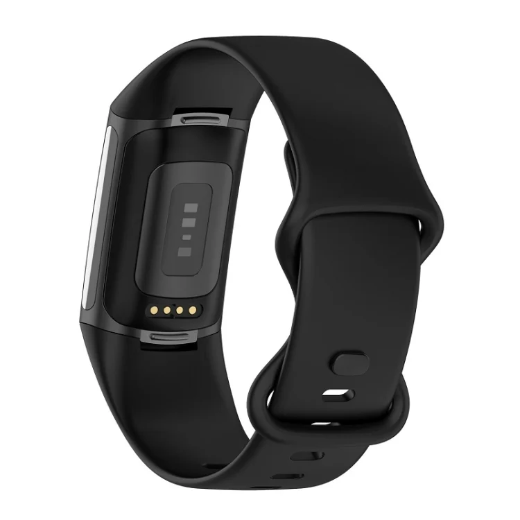 SYA002386701A_1.webp For Fitbit Charge 6 Solid Color Butterfly Buckle Silicone Watch Band - Image 4
