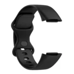 For Fitbit Charge 6 Solid Color Butterfly Buckle Silicone Watch Band - Image 6
