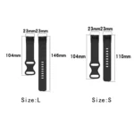 For Fitbit Charge 6 Solid Color Butterfly Buckle Silicone Watch Band - Image 3