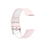 For Fitbit Charge 6 Dual Color Breathable Silicone Watch Band - Image 4
