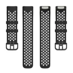 Solid Color Breathable Sports Silicone Watch Band - Image 7