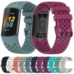 Solid Color Breathable Sports Silicone Watch Band - Image 2