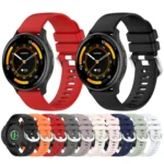 Liquid Glossy Silver Buckle Silicone Watch Band - Image 2