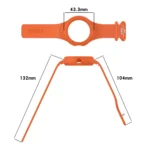 Leather Texture Silicone Integrated Watch Band - Image 3