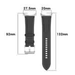 Top Layer Leather Embossed Sewing Watch Band - Image 4