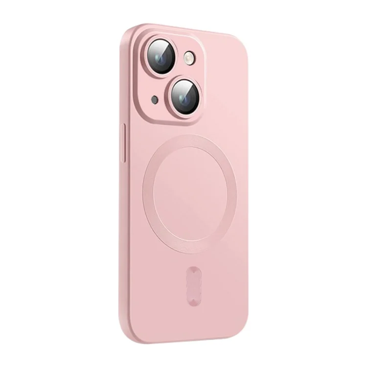 ENKAY MagSafe Matte TPU Phone Case with Lens Film, For iPhone 15 Plus, For iPhone 15