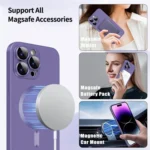 ENKAY MagSafe Matte TPU Phone Case with Lens Film, For iPhone 16 Pro Max, For iPhone 16 Pro - Image 4
