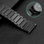 One Bead Butterfly Buckle Stainless Steel Metal Watch Band - Image 3