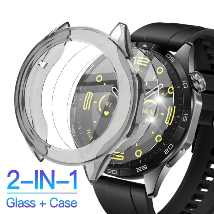 SYA0024032_B2.webp For Huawei Watch GT4 46mm PC + Tempered Film Integrated Watch Protective Case - Image 3