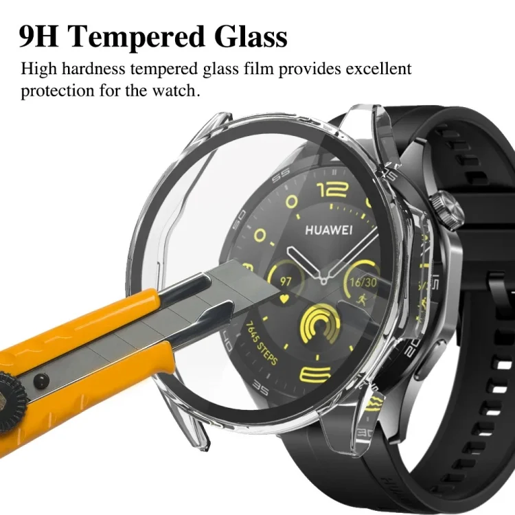 SYA0024032_B3.webp For Huawei Watch GT4 46mm PC + Tempered Film Integrated Watch Protective Case - Image 4