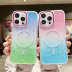 Multicolor Gradient Glitter Sequin MagSafe TPU Phone Case, For iPhone 15 Plus, For iPhone 15 - Image 3