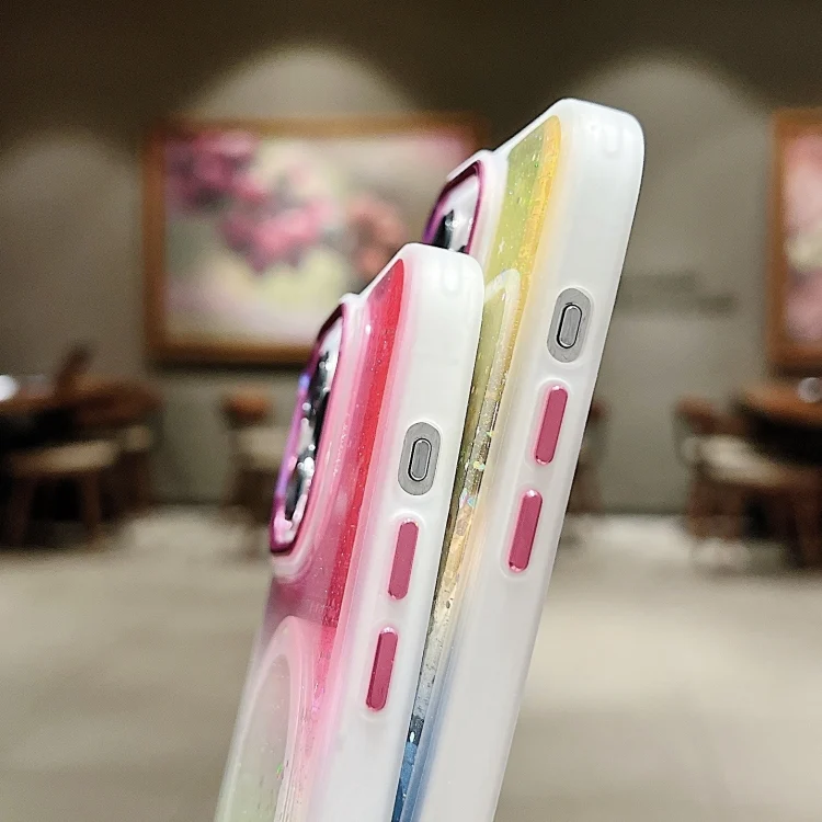 SYA0024046_B4.webp Multicolor Gradient Glitter Sequin MagSafe TPU Phone Case, For iPhone 15 Plus, For iPhone 15 - Image 5
