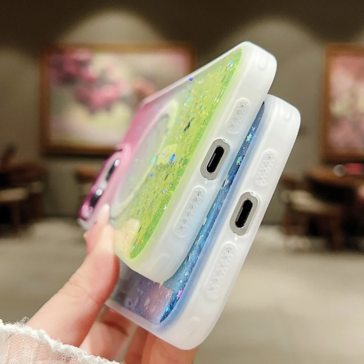 SYA0024046_B5.webp Multicolor Gradient Glitter Sequin MagSafe TPU Phone Case, For iPhone 15 Plus, For iPhone 15 - Image 6