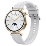 Tire Pattern Silver Buckle Silicone Watch Band