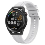 Tire Pattern Silver Buckle Silicone Watch Band