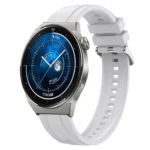 Tire Pattern Silver Buckle Silicone Watch Band