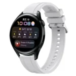 Tire Pattern Silver Buckle Silicone Watch Band