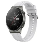 Tire Pattern Silver Buckle Silicone Watch Band