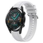 Tire Pattern Silver Buckle Silicone Watch Band