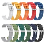 Tire Pattern Silver Buckle Silicone Watch Band - Image 3