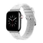H Texture Soft Silicone Buckle Watch Band, For Apple Watch SE 2023 40mm