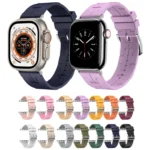 H Texture Soft Silicone Buckle Watch Band, For Apple Watch Ultra 2 49mm - Image 2