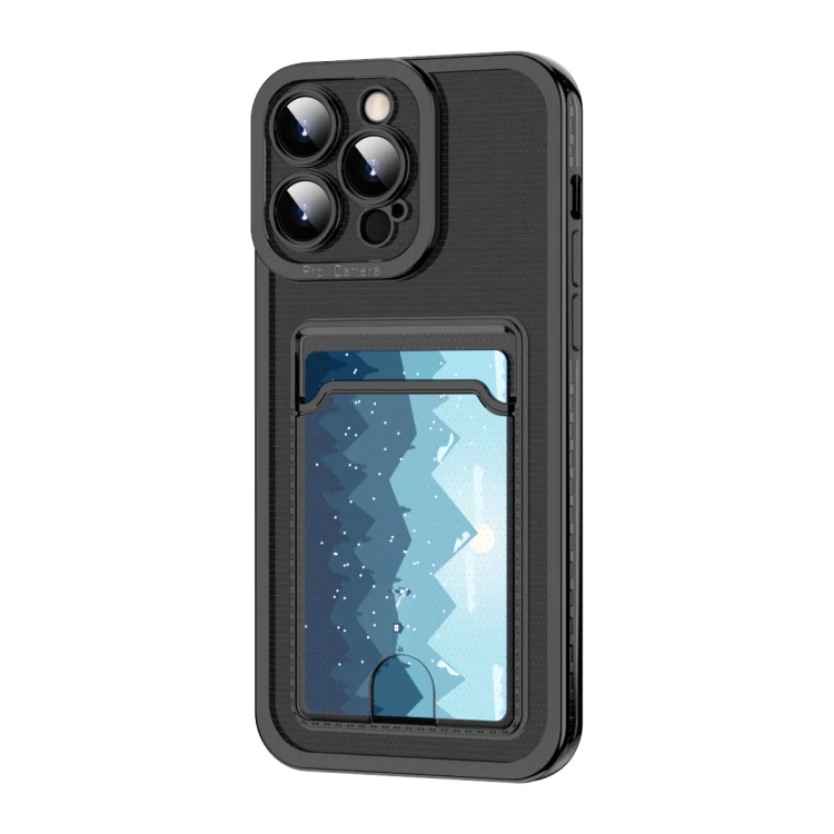 Electroplating Frame Card Slot Phone Case, For iPhone 15 Pro Max, For iPhone 15 Pro, For iPhone 15 Plus, For iPhone 15