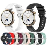 Official Steps Style Silver Buckle Silicone Watch Band - Image 2