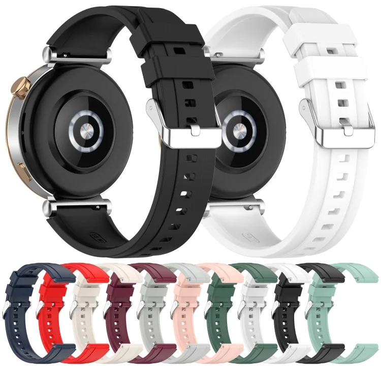 SYA0024157_B2.webp Official Steps Style Silver Buckle Silicone Watch Band - Image 3