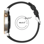 Official Steps Style Silver Buckle Silicone Watch Band - Image 5