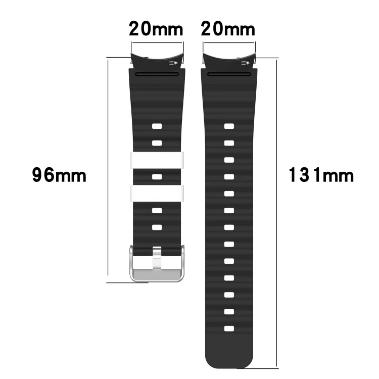 SYA0024161_B3.webp Two Color Horizontal Silicone Watch Band - Image 4