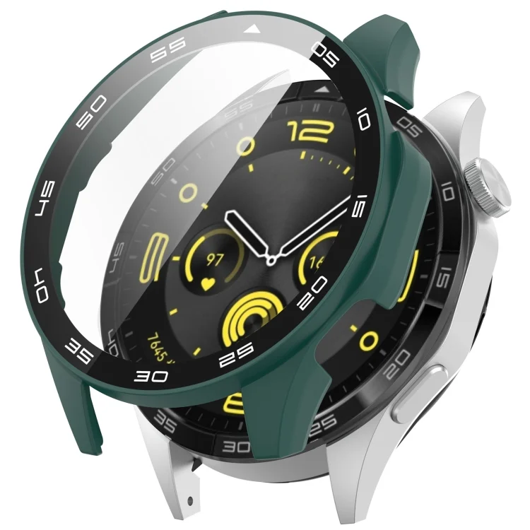 PC + Tempered Glass Integrated Watch Protective Case with Graduated Dial